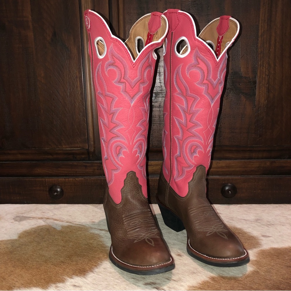 TONY LAMA Buckaroo Tall 3R RR2001L Cowgirl Boots 7B